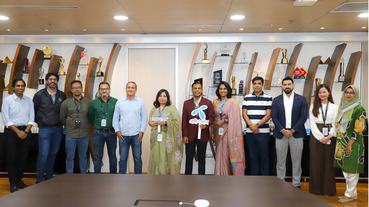 ডিজিটাল সল্যুশন সহজলভ্যে যৌথভাবে কাজ করবে গ্রামীণফোন ও সুমাস টেক