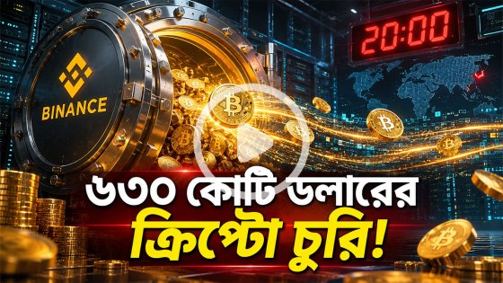 বাইন্যান্সে থেকে মাত্র ২০ মিনিটে ৬৩০ কোটি ডলারের ক্রিপ্টো চুরি
