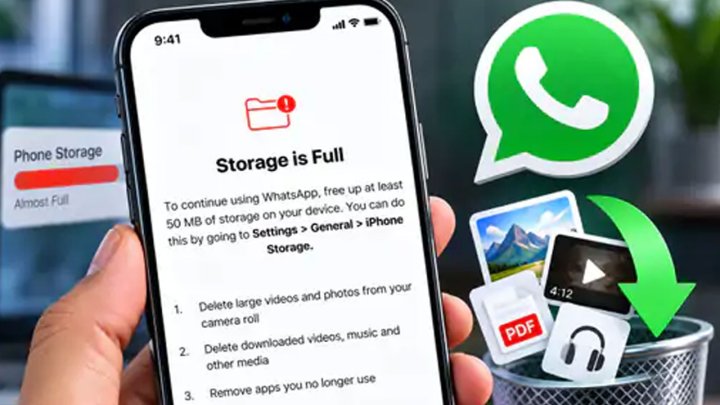 হোয়াটসঅ্যাপে স্টোরেজ খালি করবেন যেভাবে