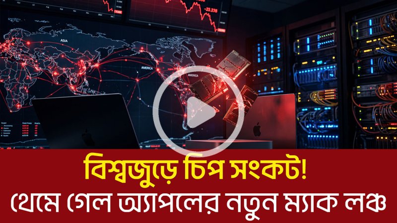 বিশ্বজুড়ে চিপ সংকট! থেমে গেল অ্যাপলের নতুন ম্যাক লঞ্চ