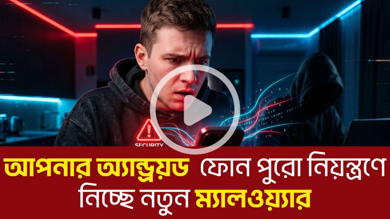 আপনার অ্যান্ড্রয়ড  ফোন পুরো নিয়ন্ত্রণে নিচ্ছে নতুন ম্যালওয়্যার