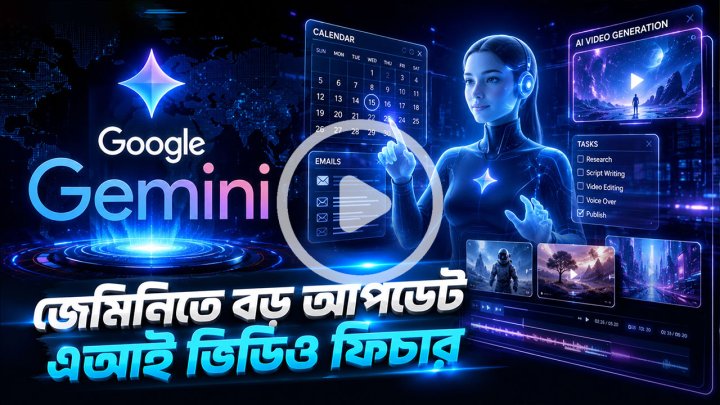 গুগল জেমিনিতে নতুন ফিচার: দৈনন্দিন সহকারী ও এআই ভিডিও টুল