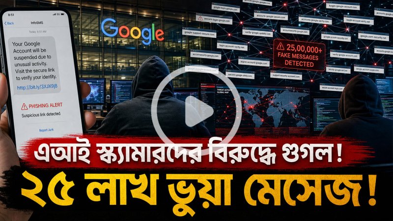 গুগলের বড় অভিযান! এআই দিয়ে চলা স্ক্যাম চক্রের বিরুদ্ধে আইনি ব্যবস্থা