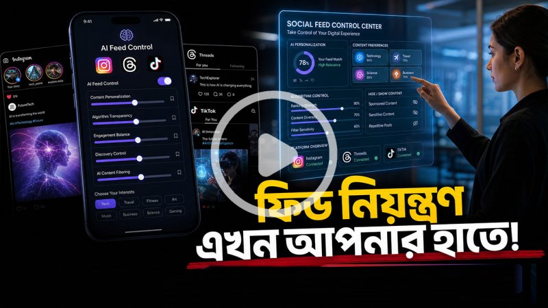 সোশ্যাল মিডিয়ায় বড় পরিবর্তন! এবার ফিড নিয়ন্ত্রণ থাকবে আপনার হাতেই