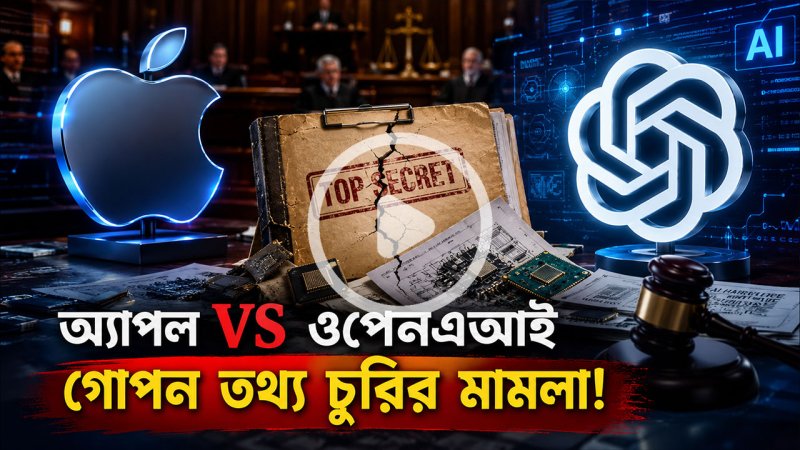অ্যাপলের গোপন তথ্য চুরির অভিযোগে বিপাকে ওপেনএআই