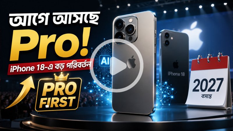 আইফোন ১৮ লঞ্চে বড় পরিবর্তন আনছে অ্যাপল