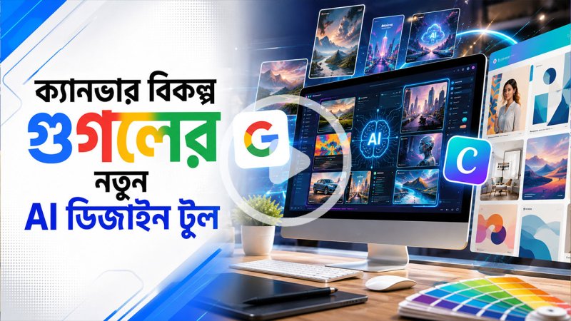 ক্যানভার বিকল্প গুগলের নতুন এআই ডিজাইন টুল